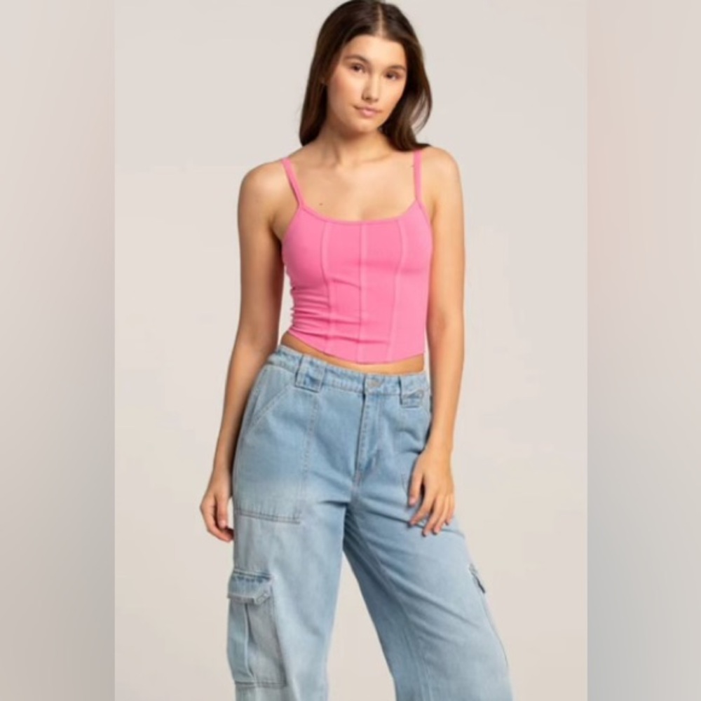 Tillys RSQ corset looking tank top
